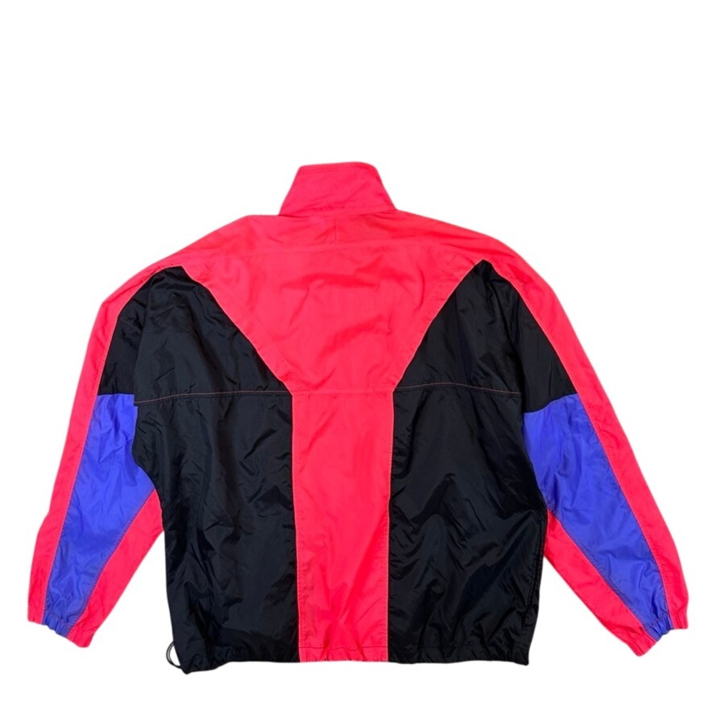 Vintage Nike Windbreaker Jacket XL Red Black Purple Colorblock 90s Nylon S10611 - Picture 2 of 13